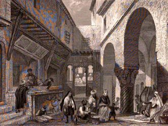 Straßenhändler in Algier, L' Algérie ancienne et moderne von Léon Galibert, 1861