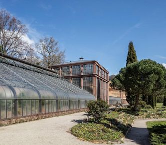 Botanischer Garten Karlsruhe, Schauhäuser