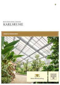 Titelbild des Jahresprogramms für Botanischer Garten Karlsruhe