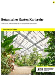 Titelbild des Jahresprogramms für Botanischer Garten Karlsruhe