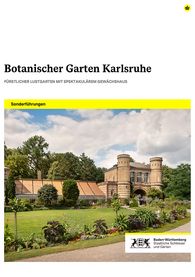 Titelbild des Sonderführungsprogramms für den Botanischen Garten Karlsruhe
