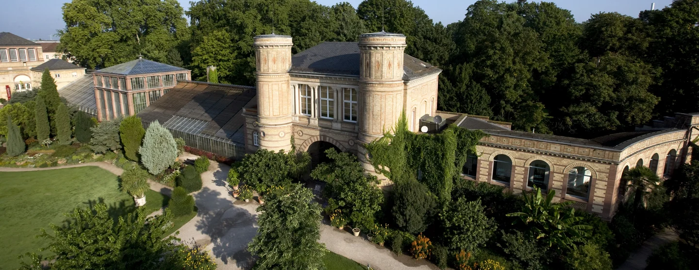 Jardin botanique de Karlsruhe, Vue extérieure
