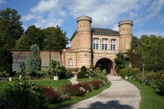 Botanischer Garten Karlsruhe, Torbogengebäude