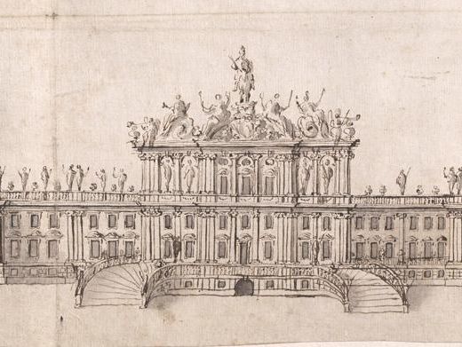Residenzschloss Rastatt, Entwurf Schloss, Rossi